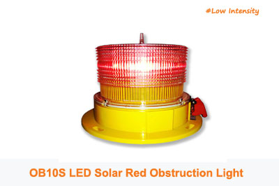 OB10S Solar L810 Red Obstruction Light