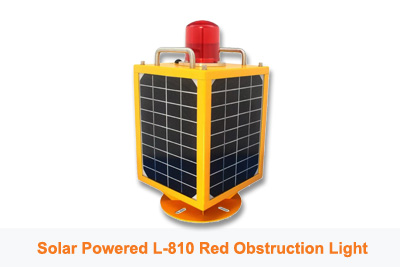 >Solar Powered L-810 Red Fixed